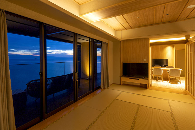 Western Japanese Room B with open-air hot spring