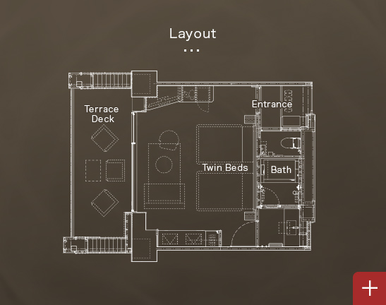 Moderate Twin Room B Layout