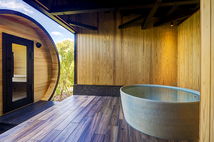 Villa Type A with open-air hot spring bath